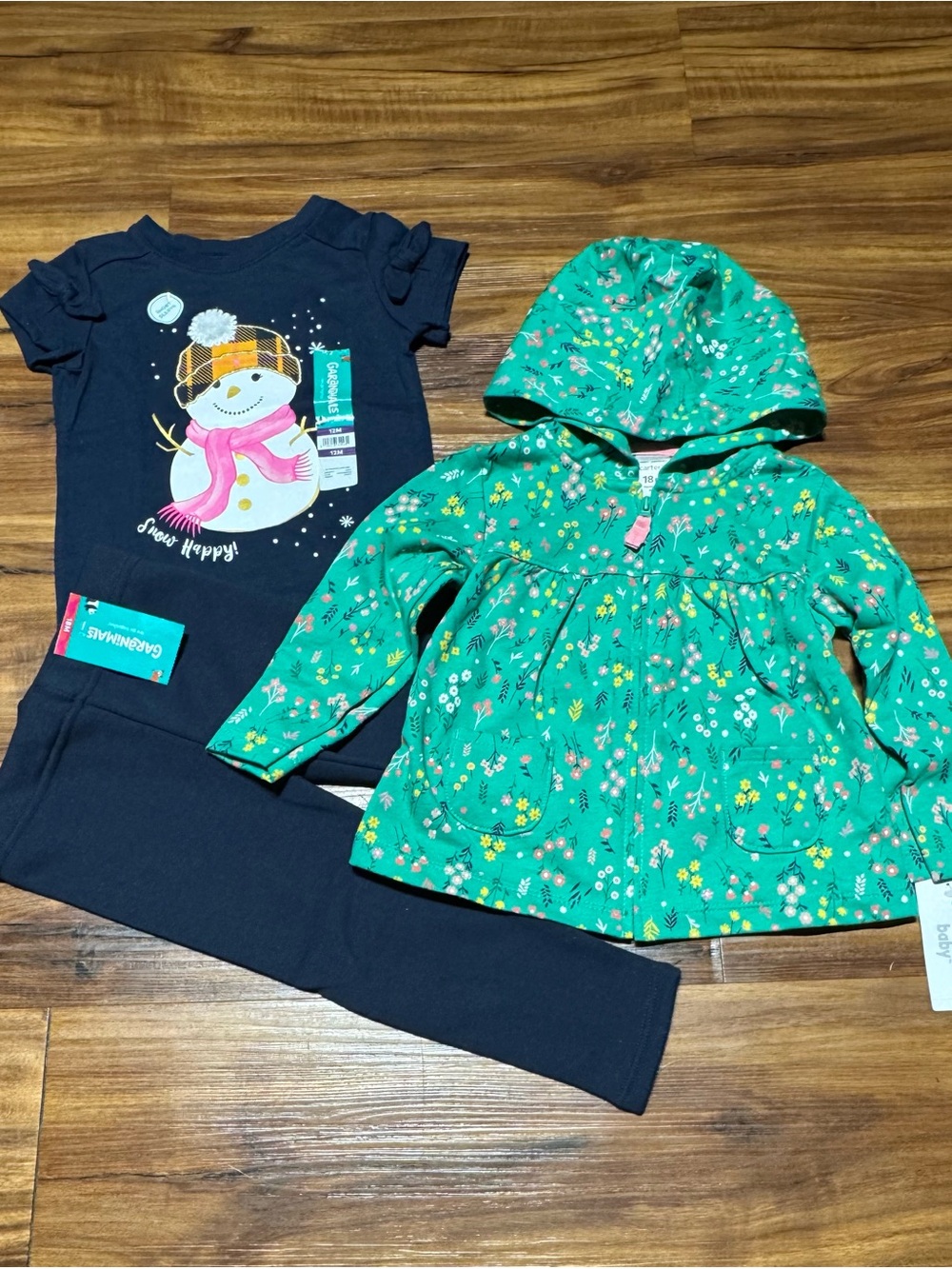 Brand New Baby Girl 12m & 18m Fall-Winter Clothes (3 Pieces)